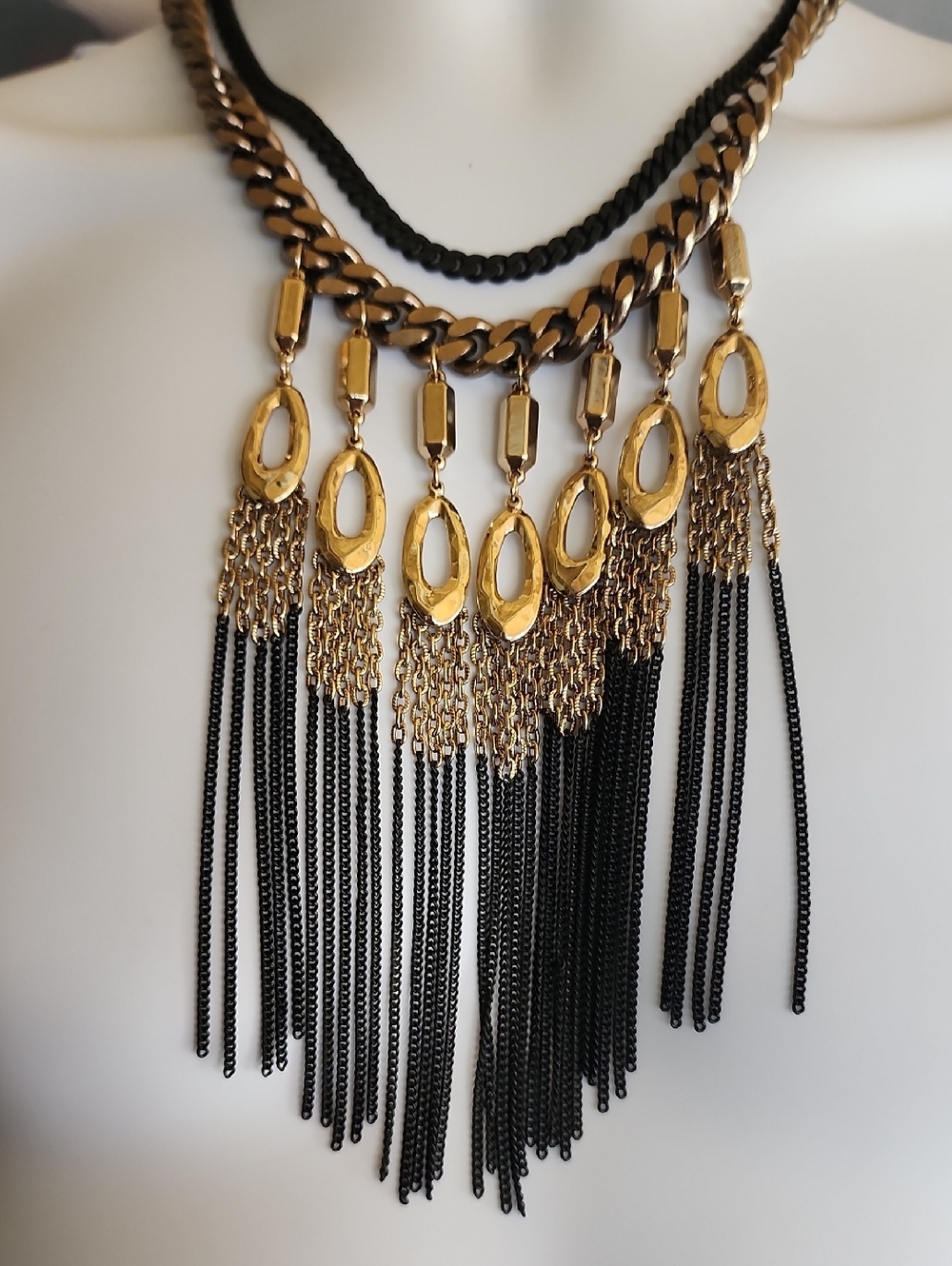 Stella & Dot Lilith Fringe Statement Necklace - Picture 8 of 9